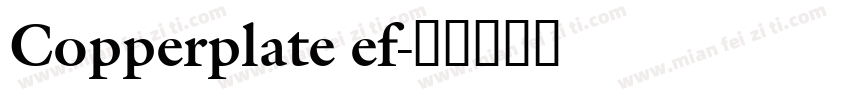 Copperplate ef字体转换